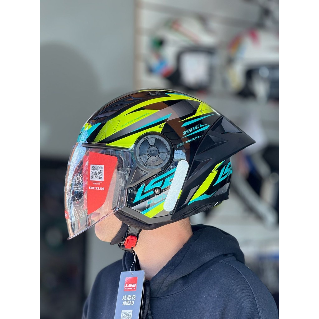 Capacete Lançamento Ls2 AIRFLOW II  OF616 S DRAZE - ABERTO