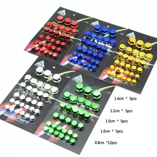 30 Peças Parafusos de Cobre Modificados para Motocicleta em Metal Chapeamento para Acessórios de Capa de Porca Colorida em Oferta na Shopee