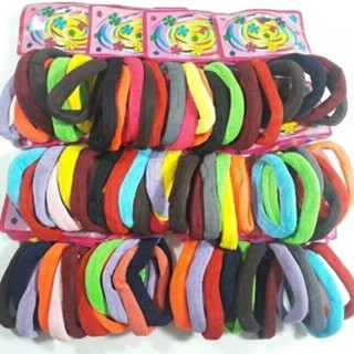 G GUAN Médio Xuxinha para cabelo  de Meia 72 unidades / Rabico e elástico para cabelo Scrunchie em Oferta na Shopee