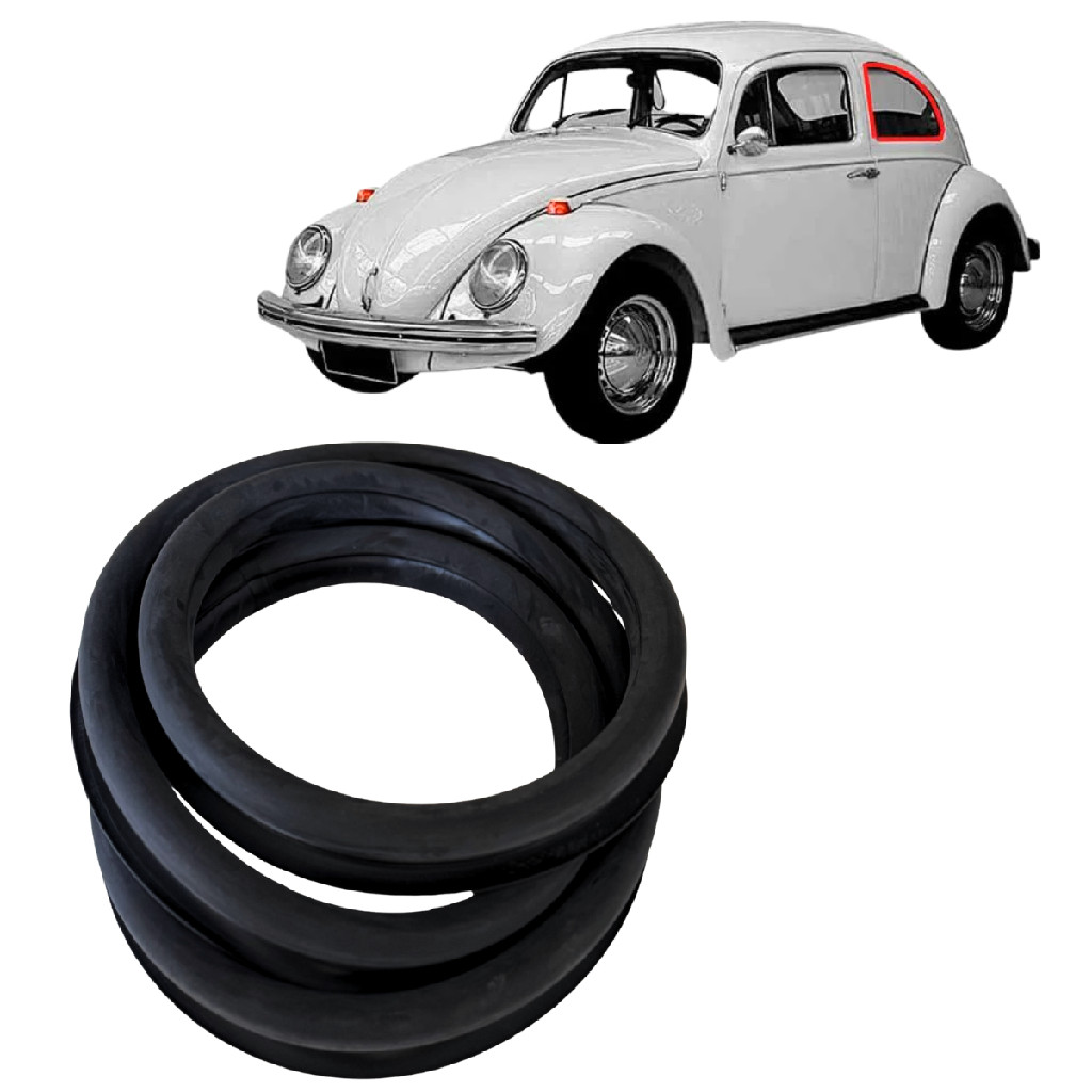 Borracha Janela Lateral Fixa Fusca 1300 1500 Com Friso
