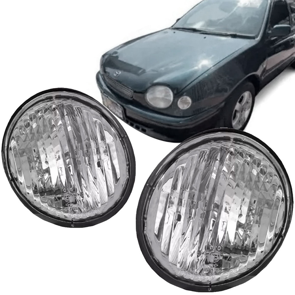 Pisca Corolla 98 99 2000 2001 2002 Redondo Cristal em Oferta na Shopee
