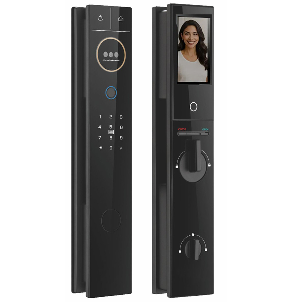 Fechadura Eletronica Digital Biometria Reconhecimento Facial Wifi App Cartao Segurança Residencial Celular Smartphone