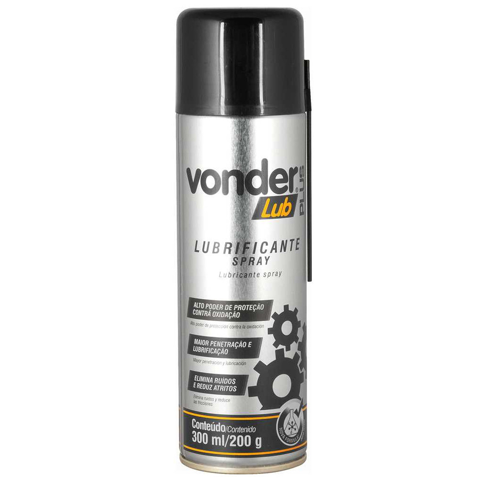 Desengripante Lubrificante Spray 300ml Vonder Plus Contra Oxidação em Oferta na Shopee
