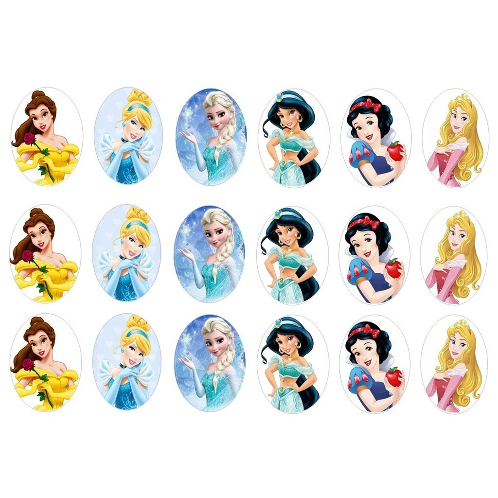 Papel de Arroz | Para Porta Retratos | Princesas