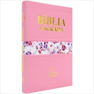 Bíblia Sagrada Feminina p/ Mulheres NAA Nova Almeida Atualizada Média Capa Luxo Rosa Com Índice em Oferta na Shopee