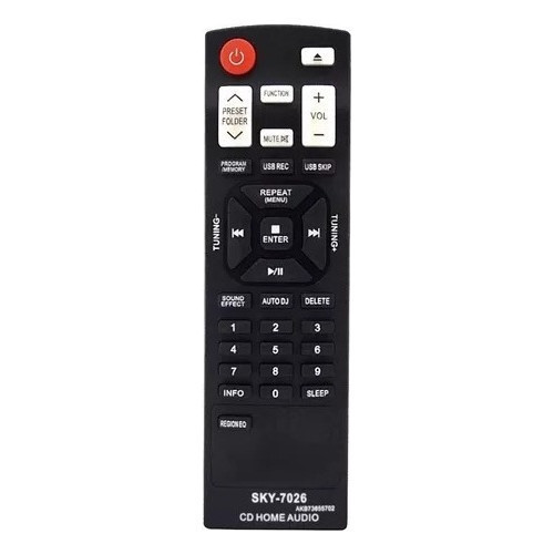 Controle Compatível Para Som Caixa Acústica Mini System LG