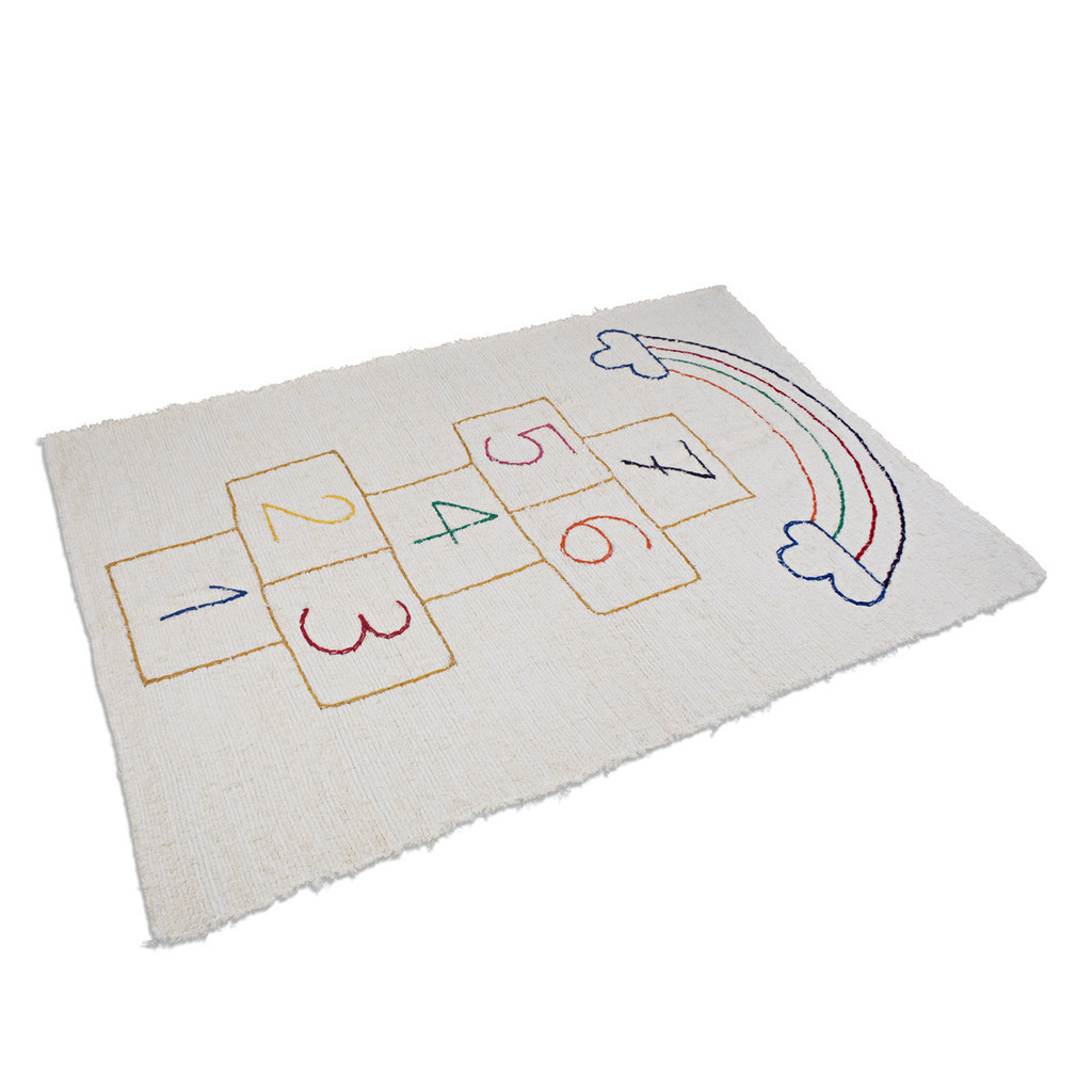 Tapete Boho Amarelinha Colorida Infantil em Oferta na Shopee