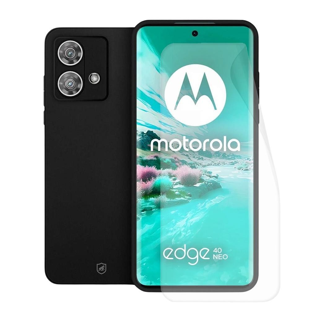 Kit Capa Silicon Veloz e Película Hydrogel HD para Motorola Moto Edge 40 Neo - Gshield em Oferta na Shopee