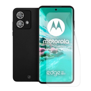 Kit Capa Silicon Veloz e Película Hydrogel HD para Motorola Moto Edge 40 Neo - Gshield em Oferta na Shopee