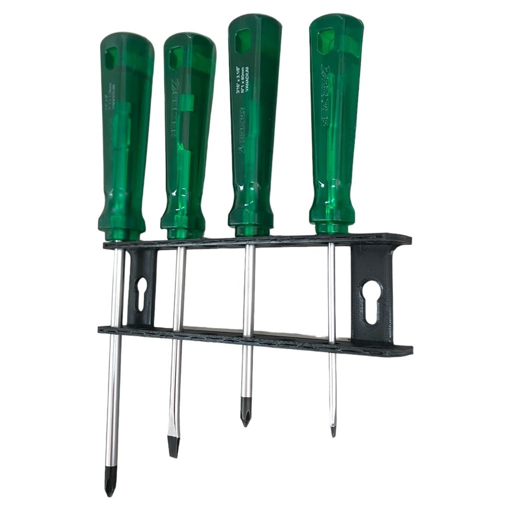 Suporte Organizador Chave de Fenda Phillips Parede Bancada 8 Chaves