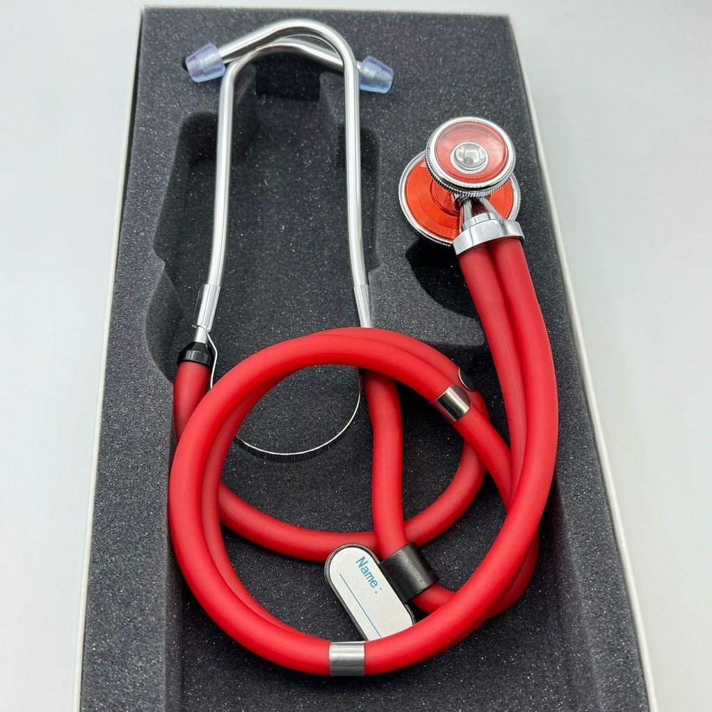 Estetoscópio Rappaport Vermelho P.A.Med 2 Anos Garantia Ideal Enfermagem Estudante Medicina e Saúde
