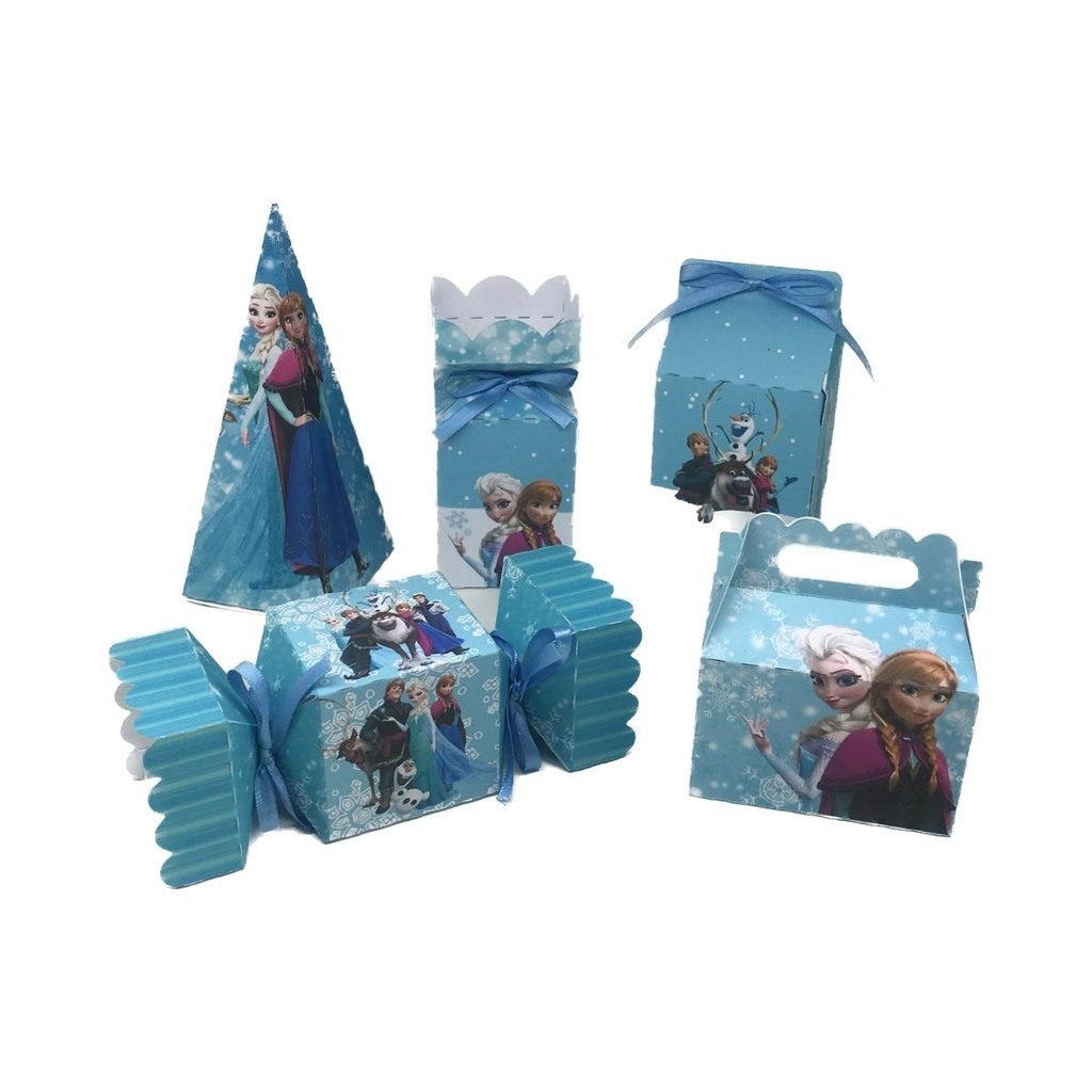 Kit Festa Frozen 50 Peças Decoração Lembrancinha Mimo