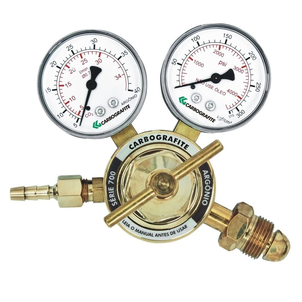 Regulador De Pressao Argonio Carbografite - Serie 700 - 010453710