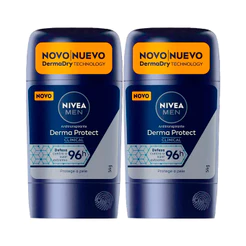 KIT C/2 DESODORANTE NIVEA CLINICAL STICK DERMA PROTECT MASCULINO 54G