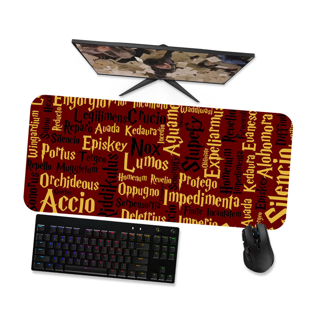 Mousepad HARRY POTTER FEITIÇOS 1 Speed Costurado Mouse pad Gamer 90x40 70x30 80x40 60x40 45x40