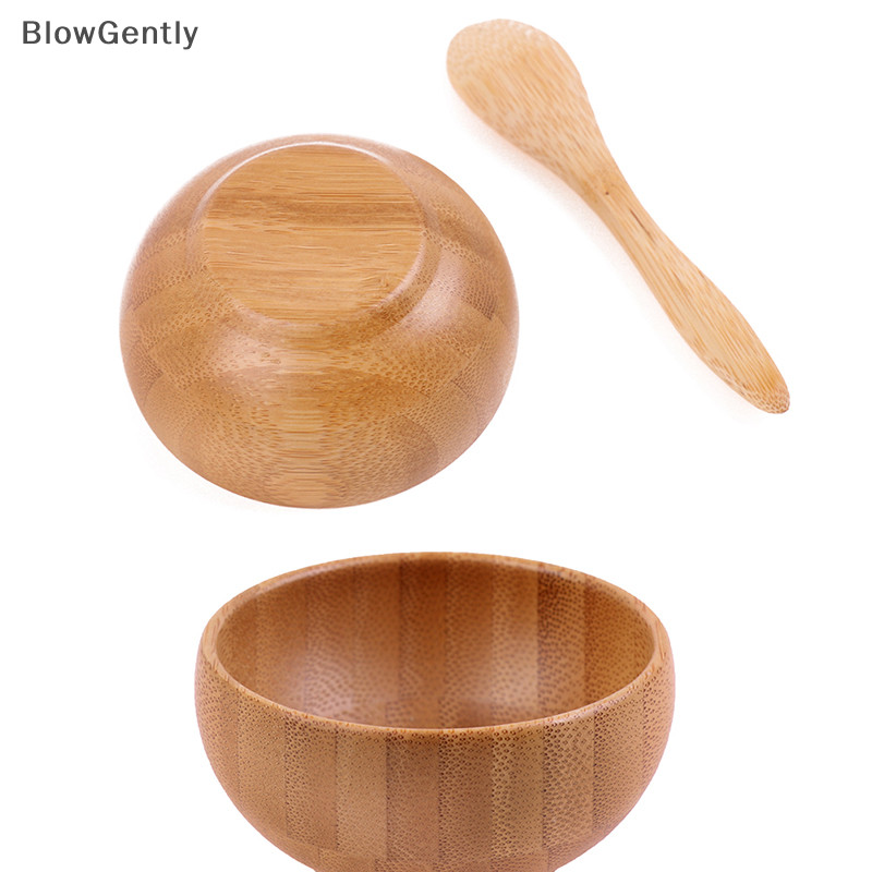 BlowGently Mask Bowl Cute Small Skin Care Máscara Facial Eco De Bambu Conjuntos De Máscaras BG NOVEL