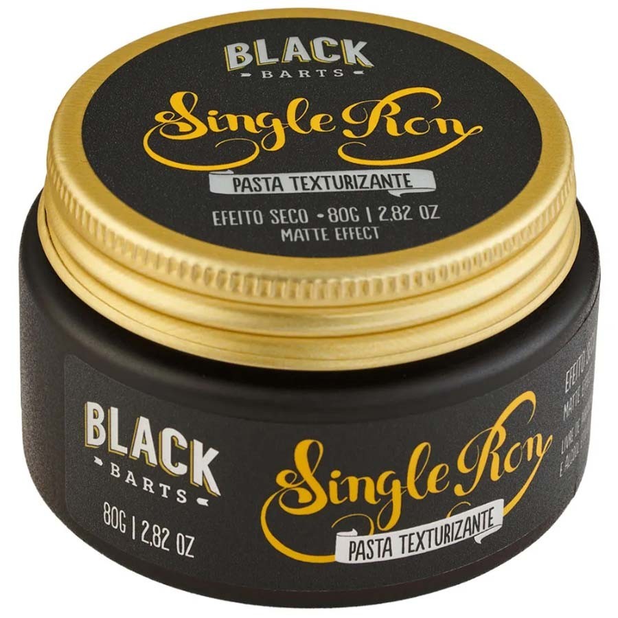 Pomada Modeladora Matte Efeito Seco Single Ron 80g Black Barts em Oferta na Shopee