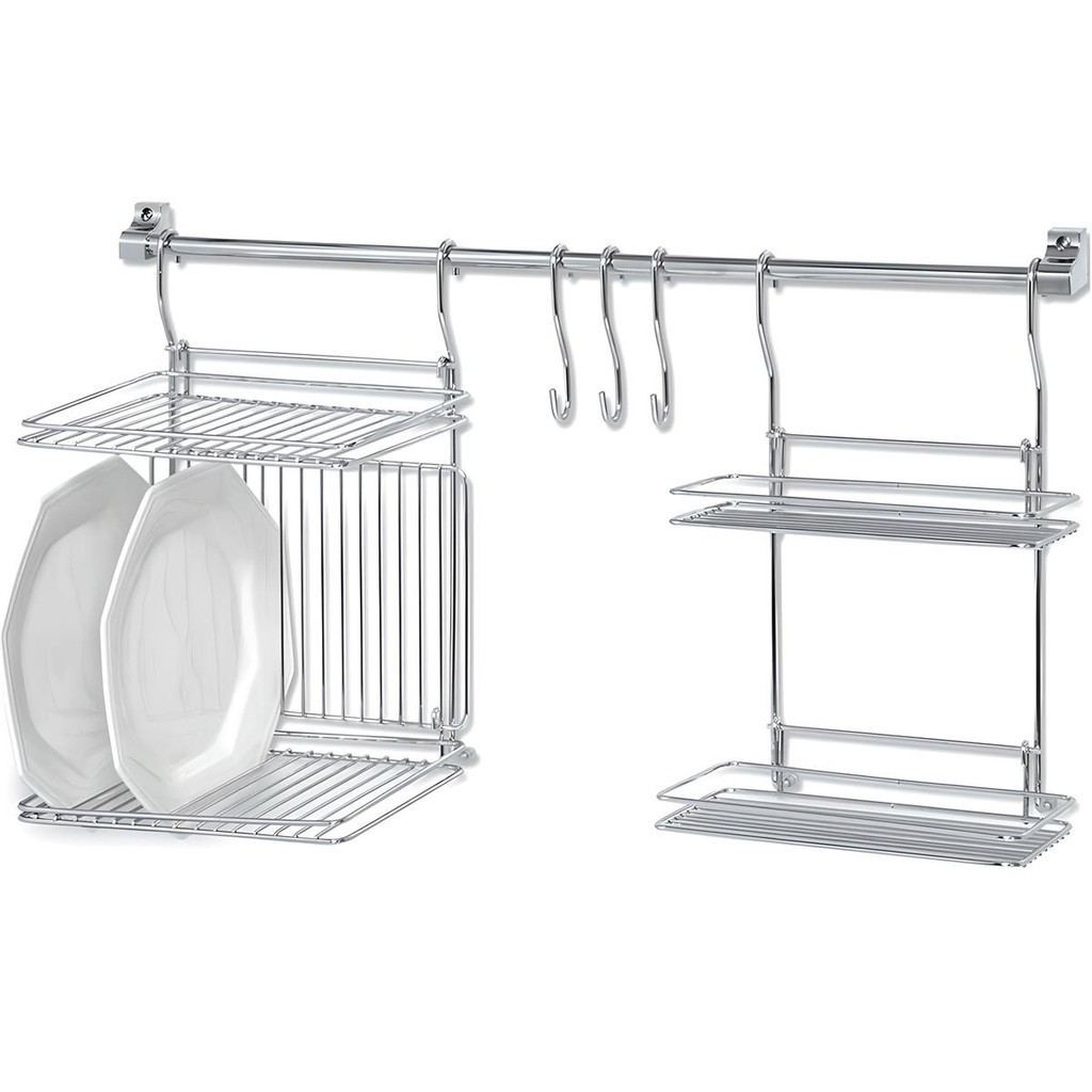 Conjunto Para Cozinha Duplo Kit 04 Cromado 268-6 - Passerini em Oferta na Shopee