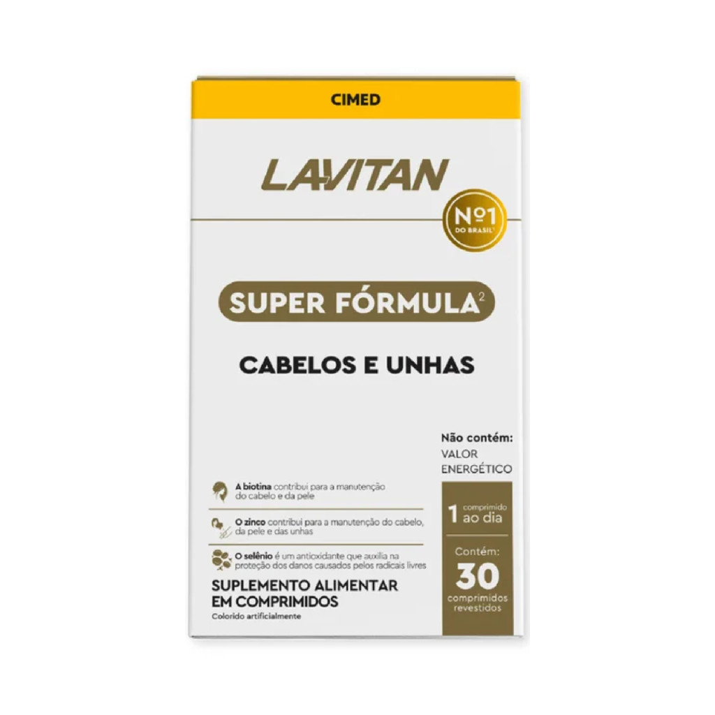 Lavitan Cabelos e Unhas Super Fórmula 30 Capsulas