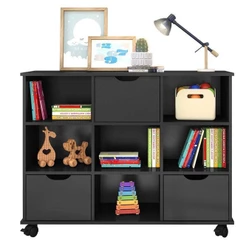 Nicho Organizador 3 Gavetas Preto - Qmovi