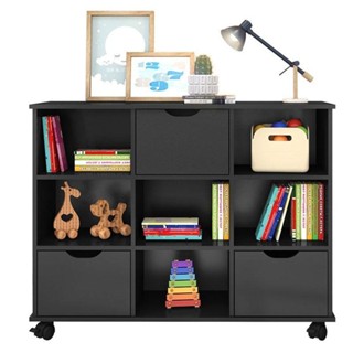 Nicho Organizador 3 Gavetas Preto - Qmovi em Oferta na Shopee