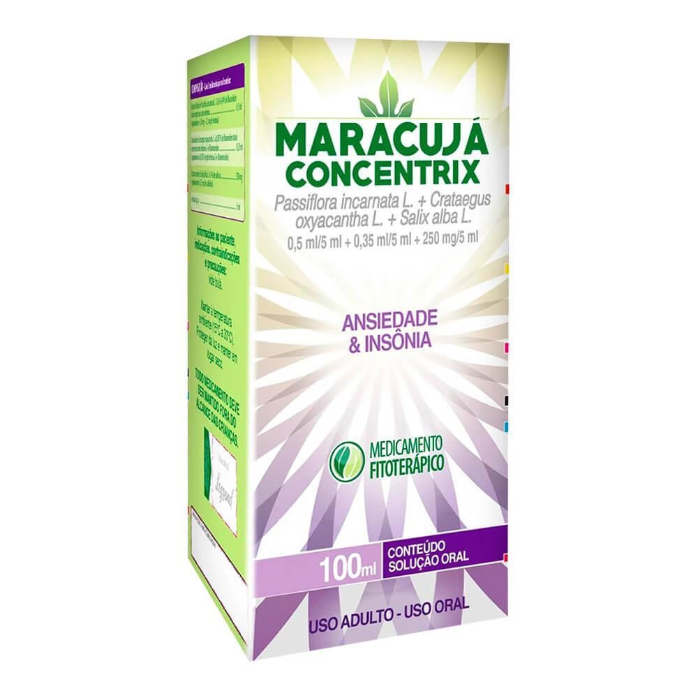 Maracujá Concentrix Com Passiflora 100Ml Sem Açúcar Para Concentração, Ansiedade e Calmante em Oferta na Shopee