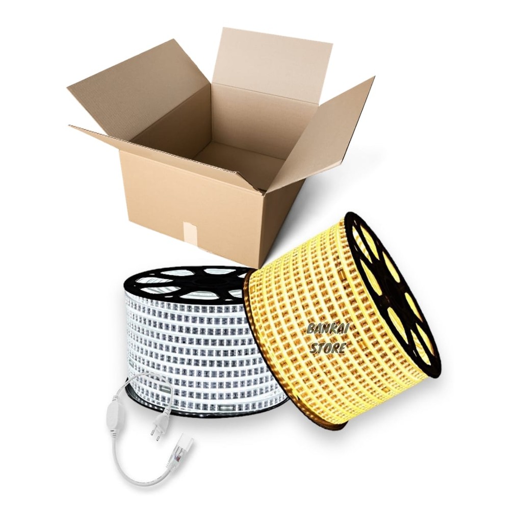 1 a 10 Metros Mangueira Fita de Led 5050 Branco Quente ou Frio 110v ou 220v + conector Fonte Rabicho em Oferta na Shopee