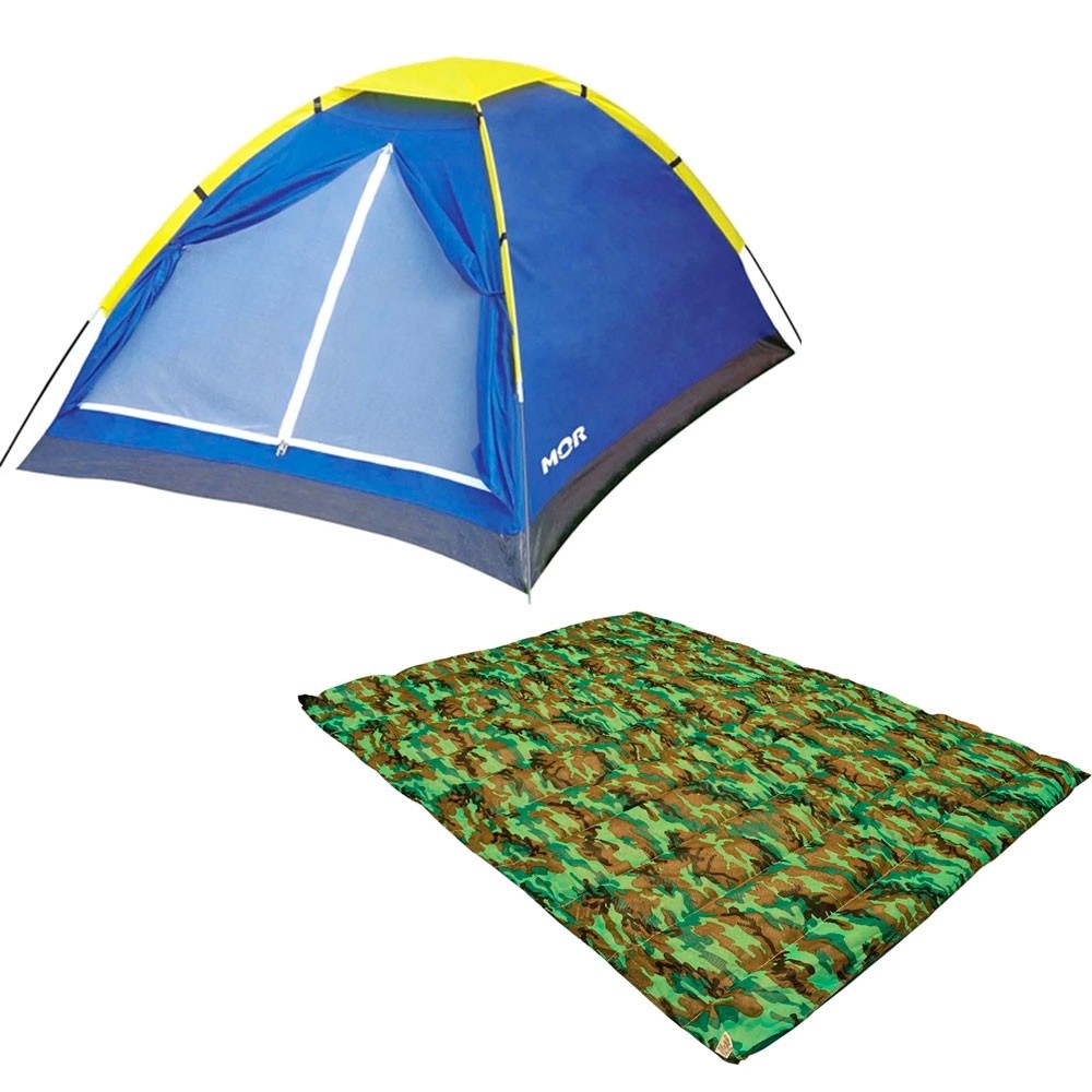 Barraca Camping 2 Pessoas Mor 2,05x1,45 + Colchonete Casal