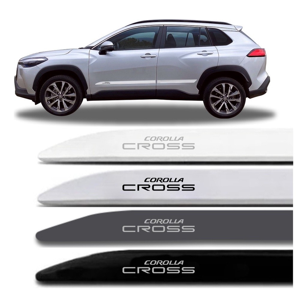 Jogo de Friso Lateral facao COROLLA CROSS 2021 2022 2023 2024  A 2025