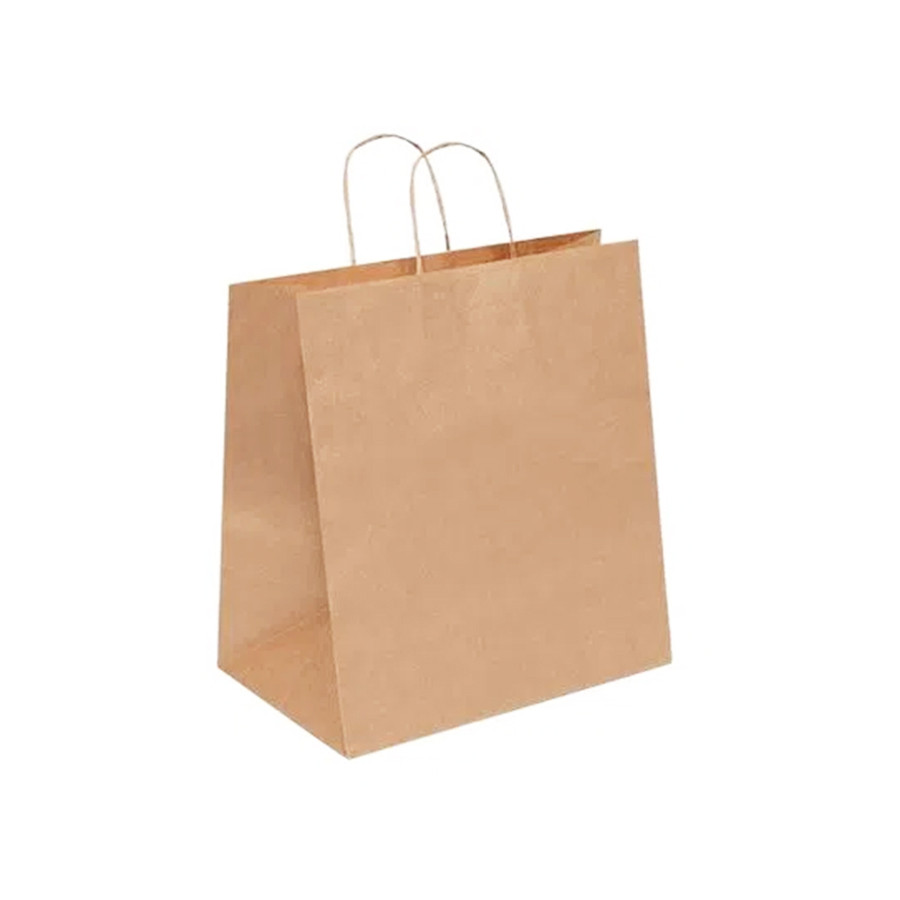 Sacola de Papel GG 41x35x21cm - Kraft - Delivery - 50 unidades - Cromus - Rizzo