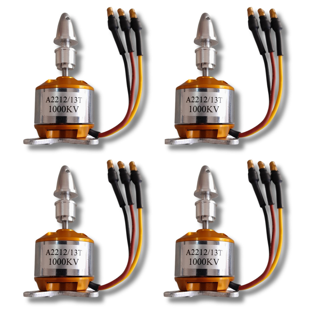 4 Motor Brushless A22-12 1000kv montante spinner Aeromodelo, drones, shoch flyer