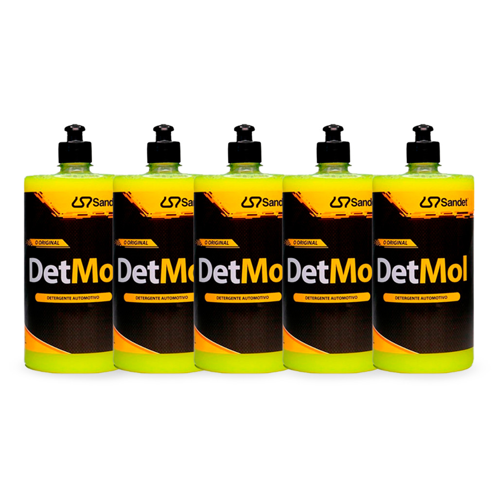 Kit 5 Shampoo Automotivo Det mol Limpeza Pesada Sandet 1L em Oferta na Shopee