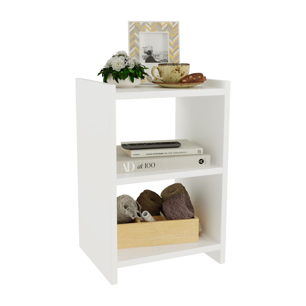 Mesa de Cabeceira Nicho Quarto Casal Decoração Retro América