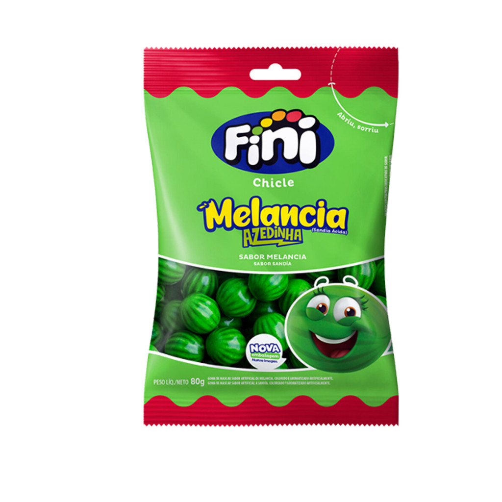 Fini Melancia Azedinha Bala de Gelatina 80g Flex SP
