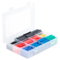 Kit Jogo Tubos Isolantes Termo Retrátil Com 560 Peças Profissional Hobby Com Estojo