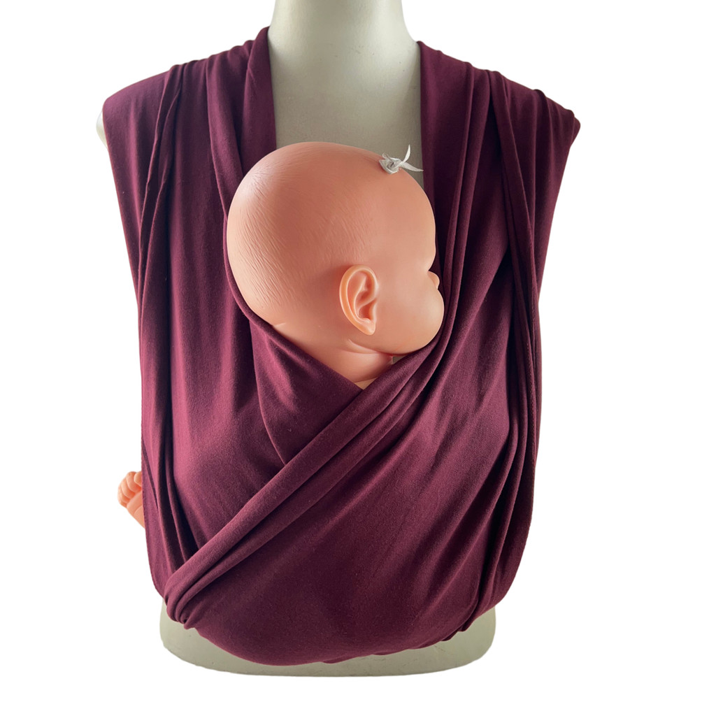 Wrap Sling de Vestir para Carregar Bebês - Sling Vinho
