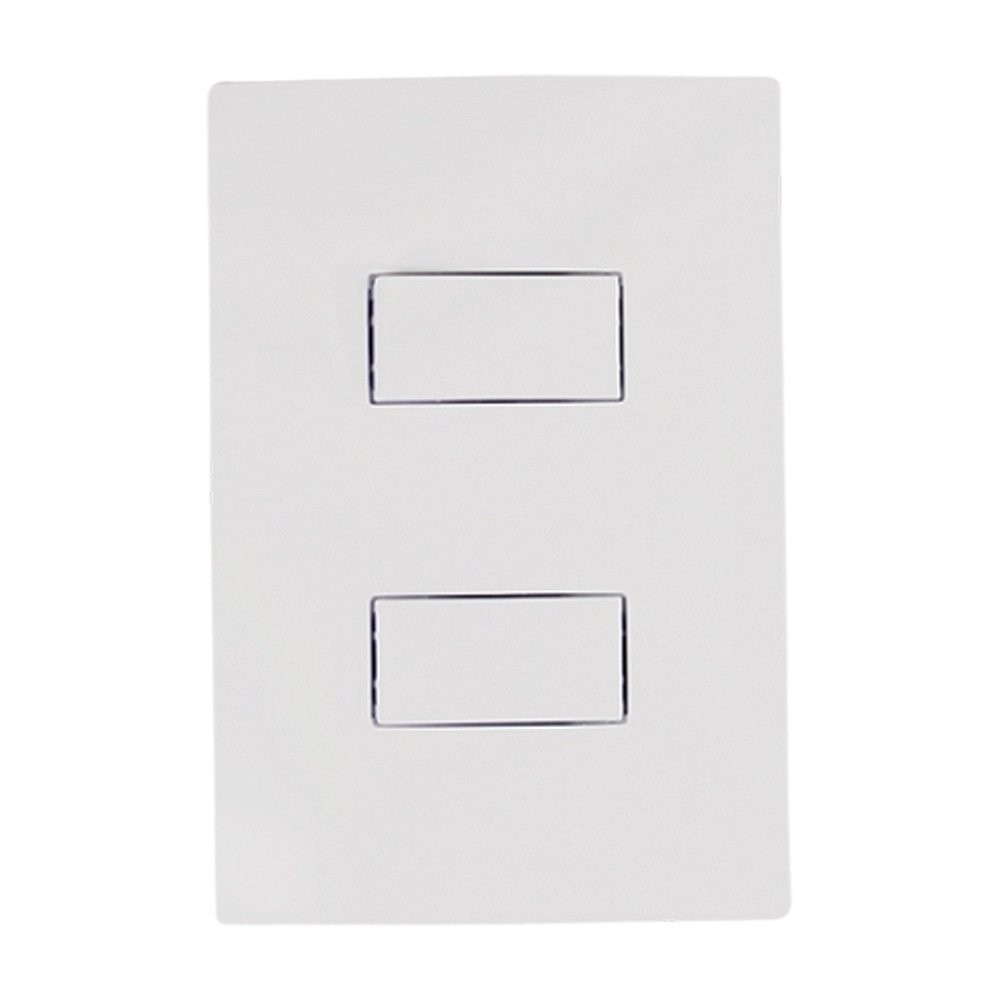 Interruptor Ilumi I9 2 Teclas Simples + Placa de 10A/250V