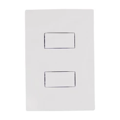 Interruptor Ilumi I9 2 Teclas Simples + Placa de 10A/250V