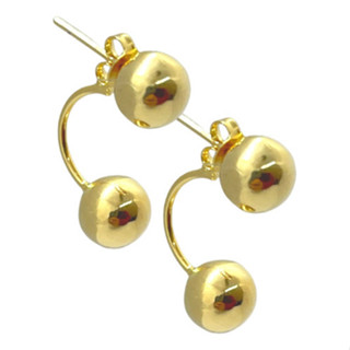 Brinco Folheado A Ouro Bola Grace Kelly 6mm - Semijoia Fina em Oferta na Shopee