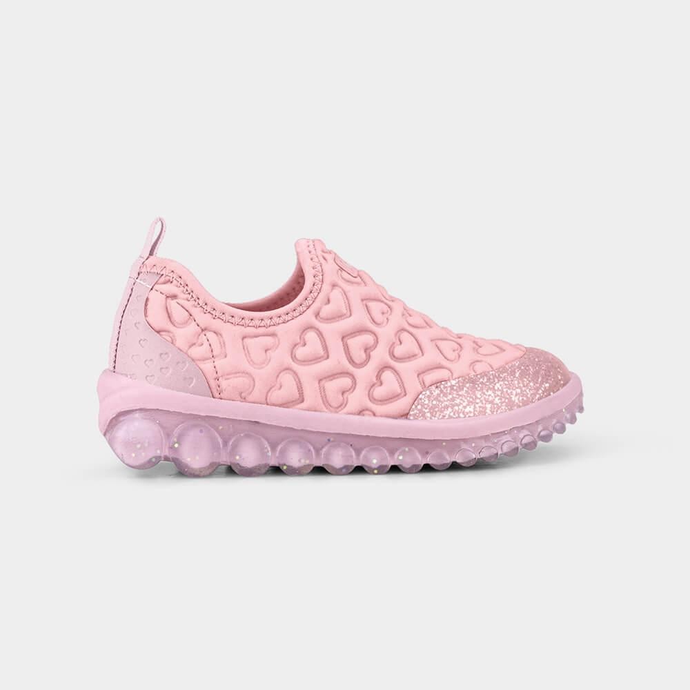 Tênis Infantil Bibi Roller 2.0 Rosa de Coração - Baby & Kids Fashion