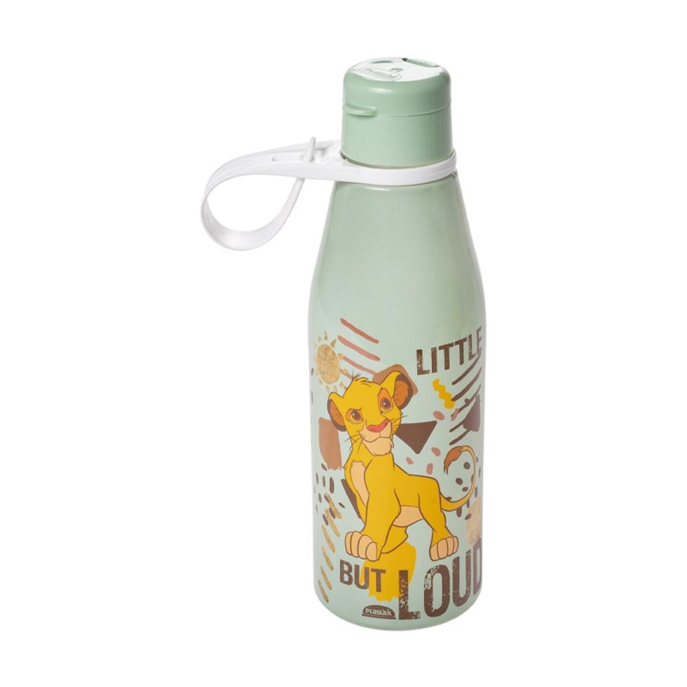 Garrafa Rei Leão Mufasa Simba 530 ml com Tampa Plasútil - Home & Living