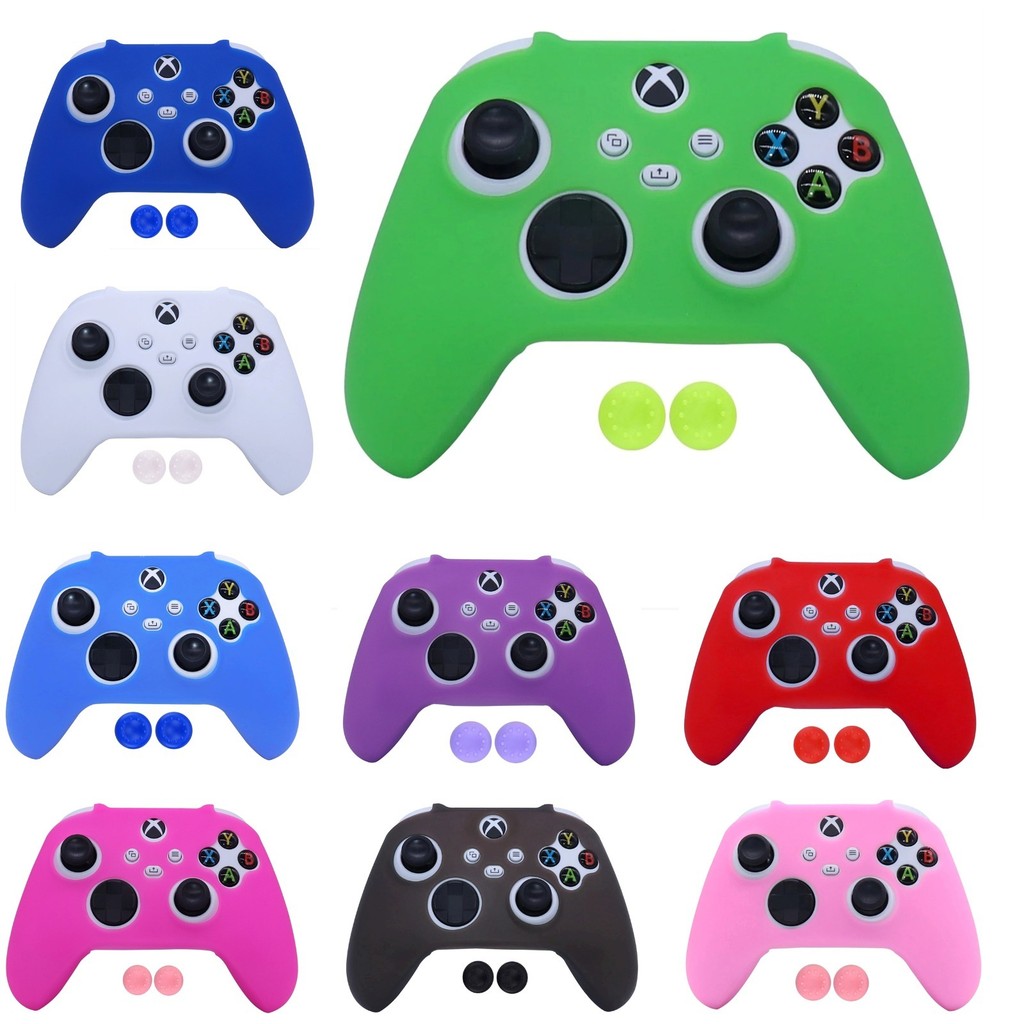 Capa Protetora Silicone Controle Xbox Series S  X + Par Grip em Oferta na Shopee