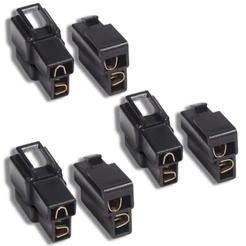 Kit 3 Conectores Technoise 2 Vias Macho E Femea Som Automotivo