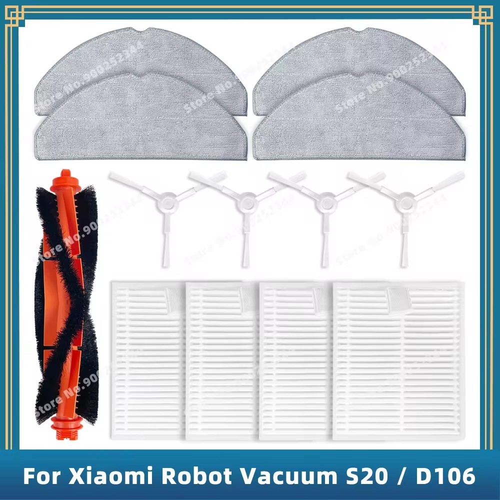Adequado para xiaomi xiaomi varrendo robô S20 D106 filtro rolo escova lateral pano consumíveis em Oferta na Shopee