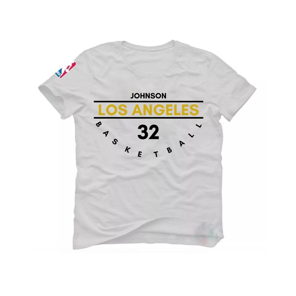 Camiseta Magic Johnson Basquete Camiseta Los Angeles