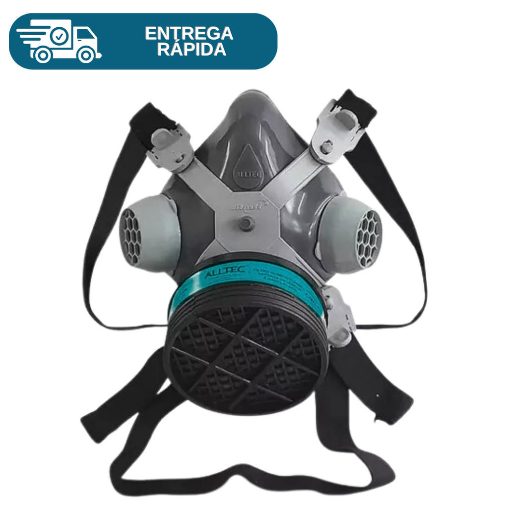 Máscara Respirador 1/4 Facial Epi Com 1 Filtro Pesticida Venenos Agrotóxicos Defensivos Agrícola em Oferta na Shopee