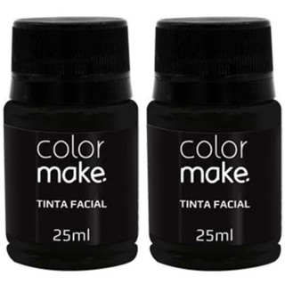 Kit Tinta Liquida Facial Colormake 25ml C/ 2 (pretos) em Oferta na Shopee