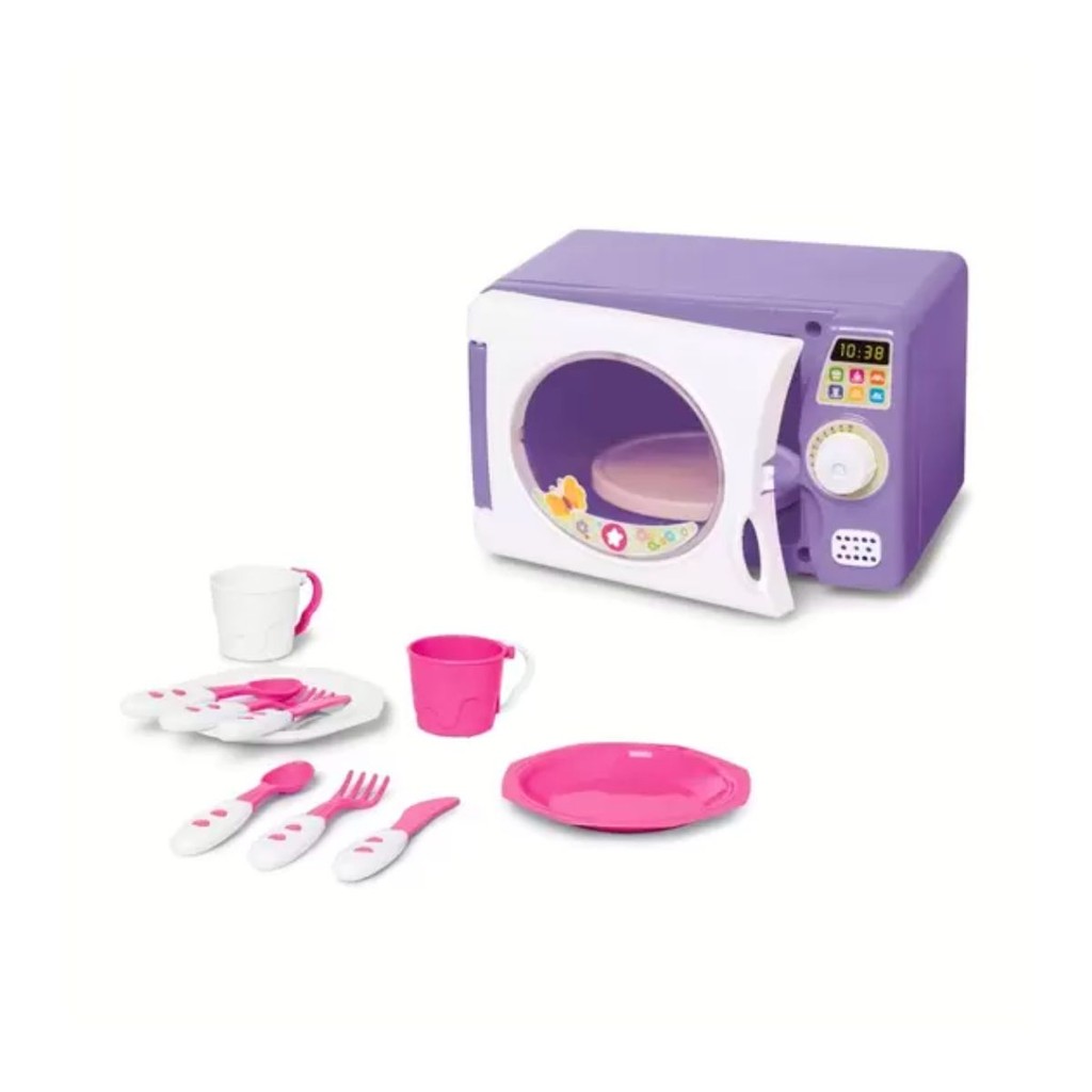 Brinquedo Microondas Completo Com Panelinhas Tateti