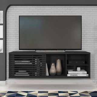 Rack Bancada Para TV 55 Polegadas Multiverso Preto Caemmun em Oferta na Shopee