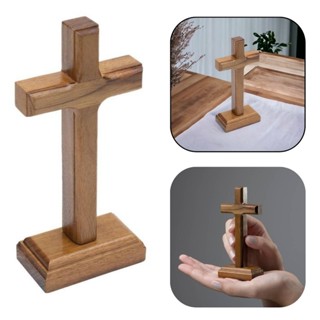 Crucifixo Cruz Sem o Cristo De Mesa E Parede Madeira 12 Cm em Oferta na Shopee